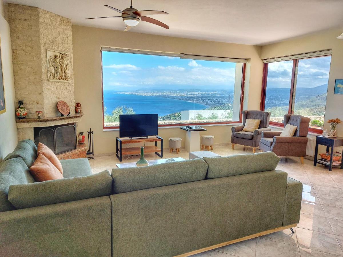 Villa Balcony, Cozy Villa With Amazing View Rodhiá Exteriör bild