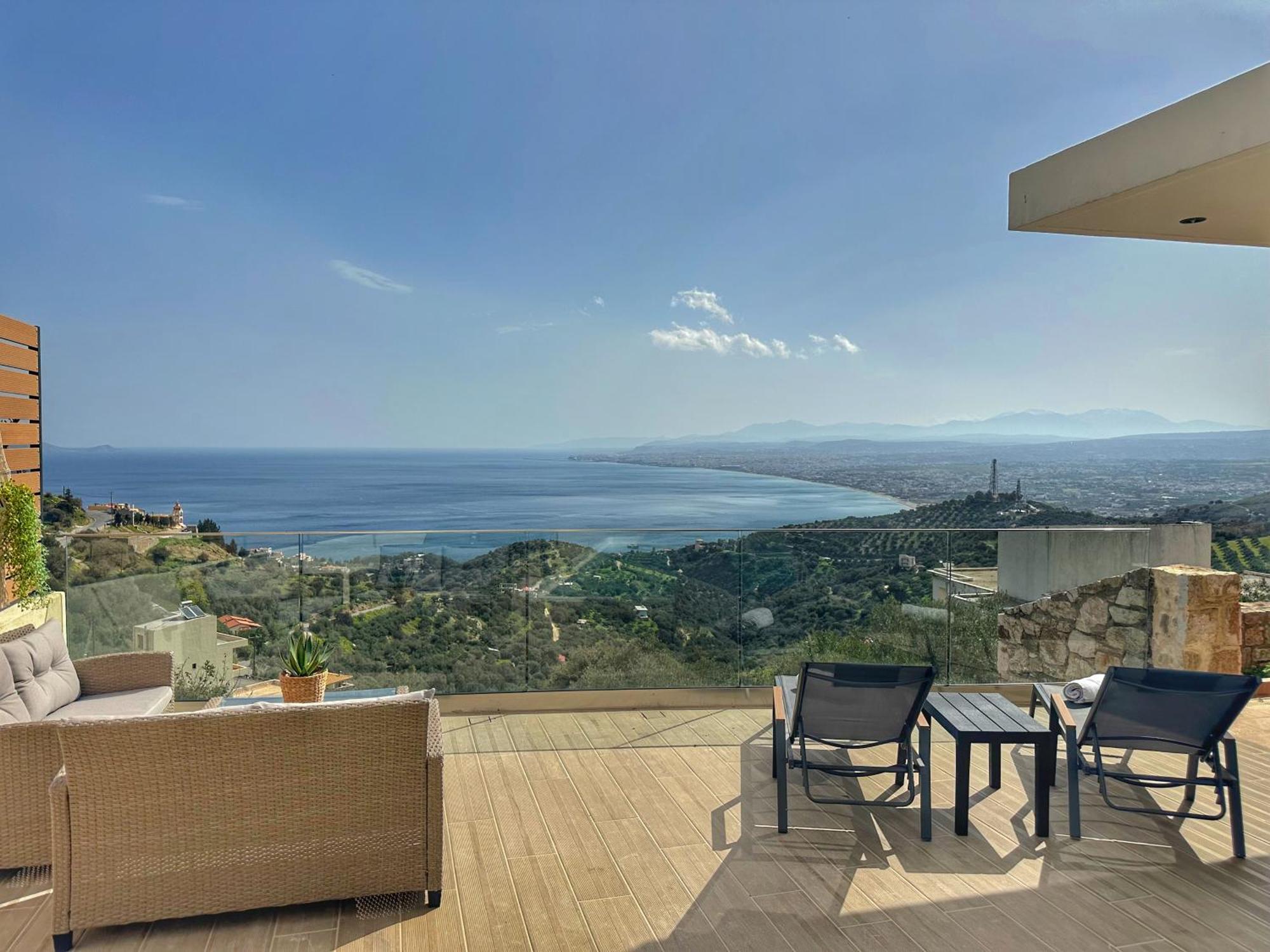 Villa Balcony, Cozy Villa With Amazing View Rodhiá Exteriör bild