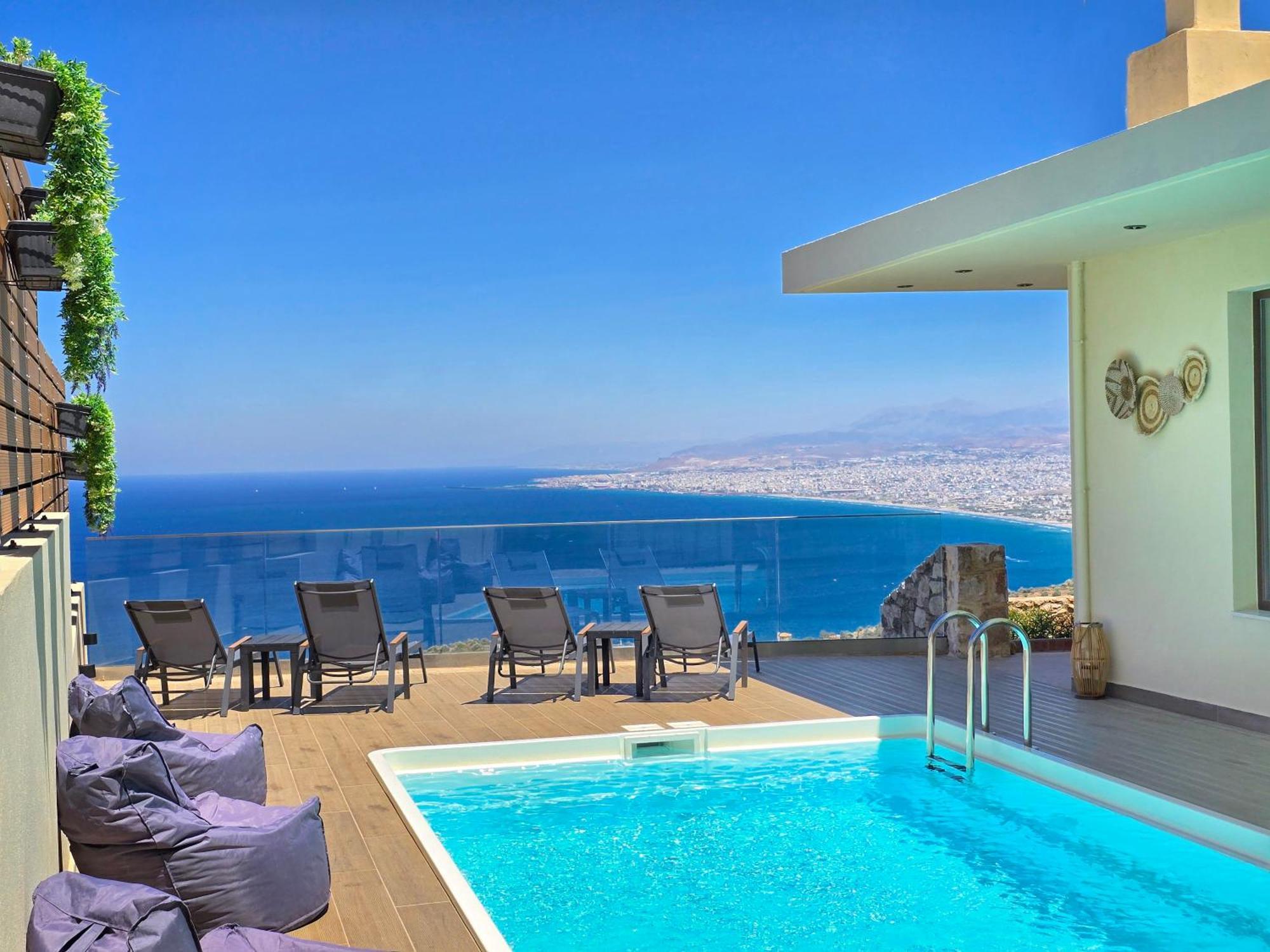 Villa Balcony, Cozy Villa With Amazing View Rodhiá Exteriör bild