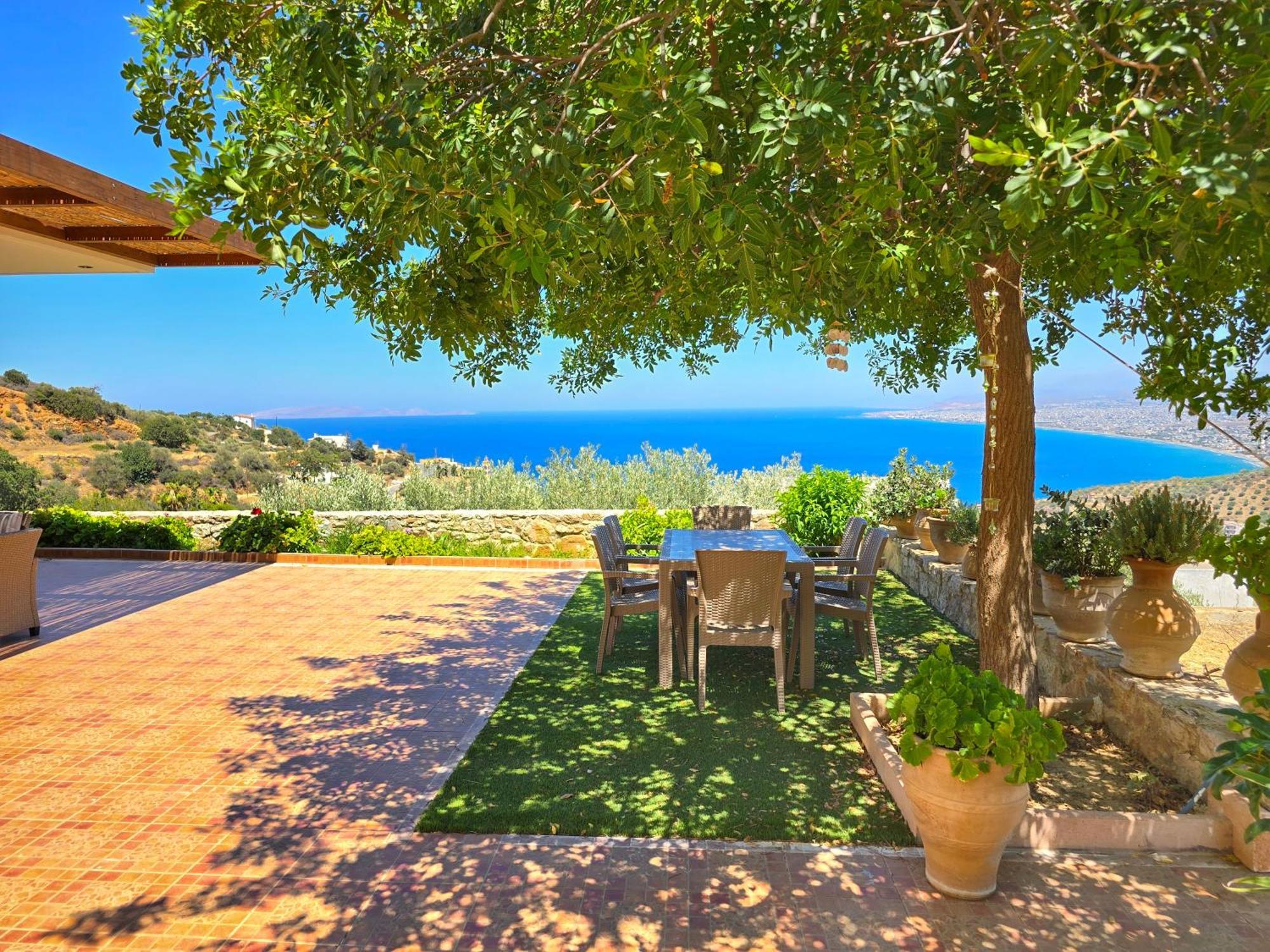 Villa Balcony, Cozy Villa With Amazing View Rodhiá Exteriör bild