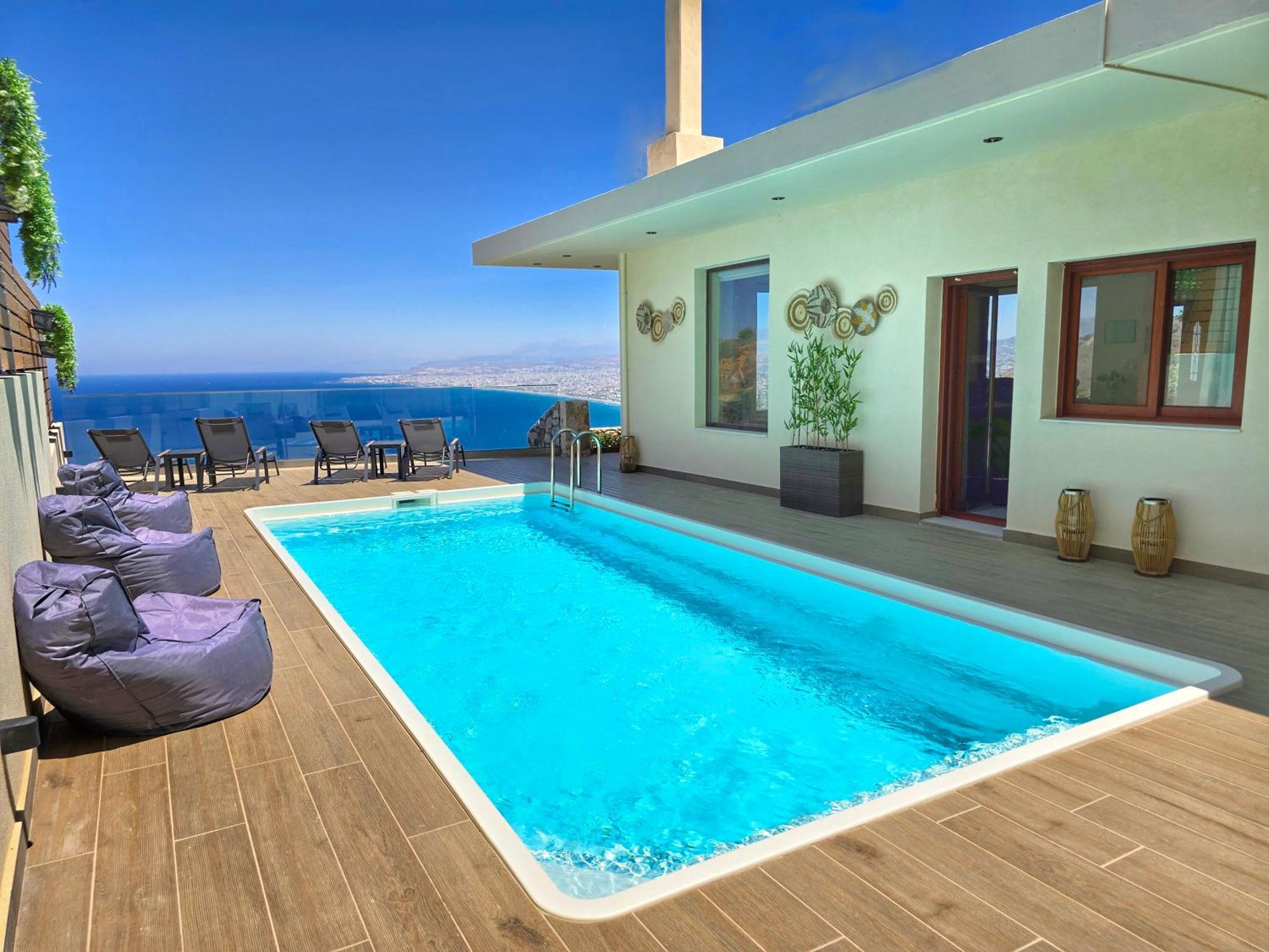 Villa Balcony, Cozy Villa With Amazing View Rodhiá Exteriör bild