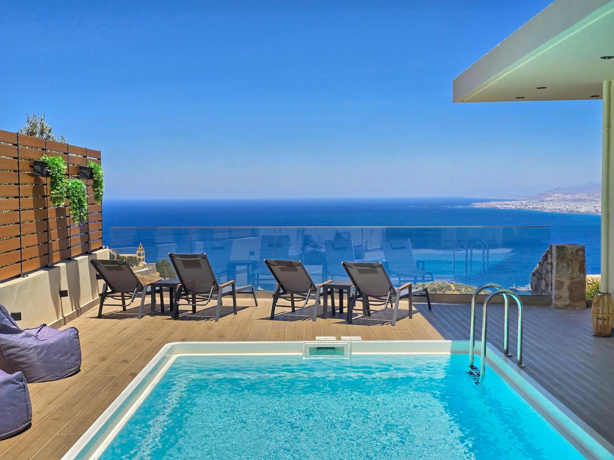 Villa Balcony, Cozy Villa With Amazing View Rodhiá Exteriör bild