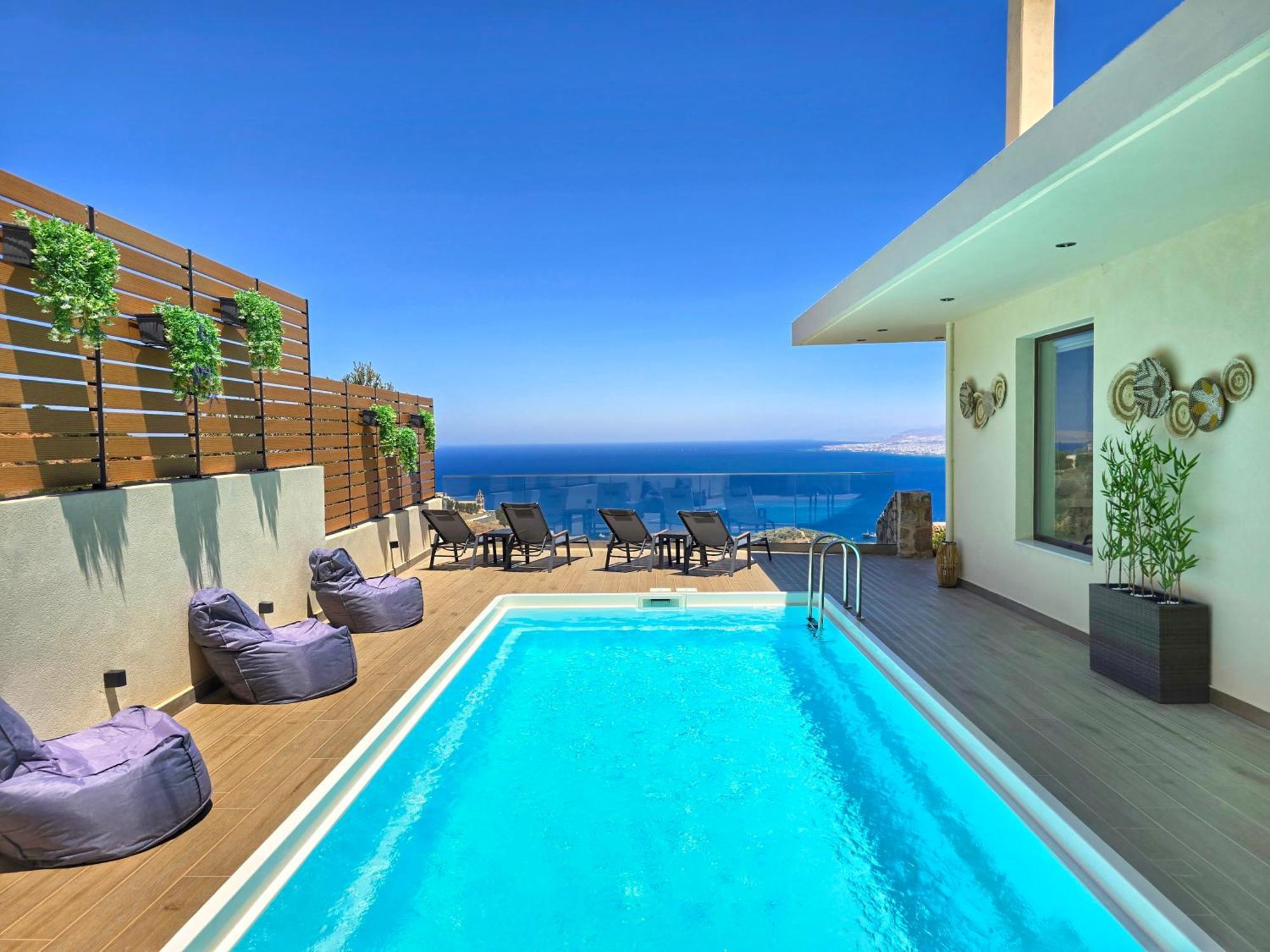 Villa Balcony, Cozy Villa With Amazing View Rodhiá Exteriör bild
