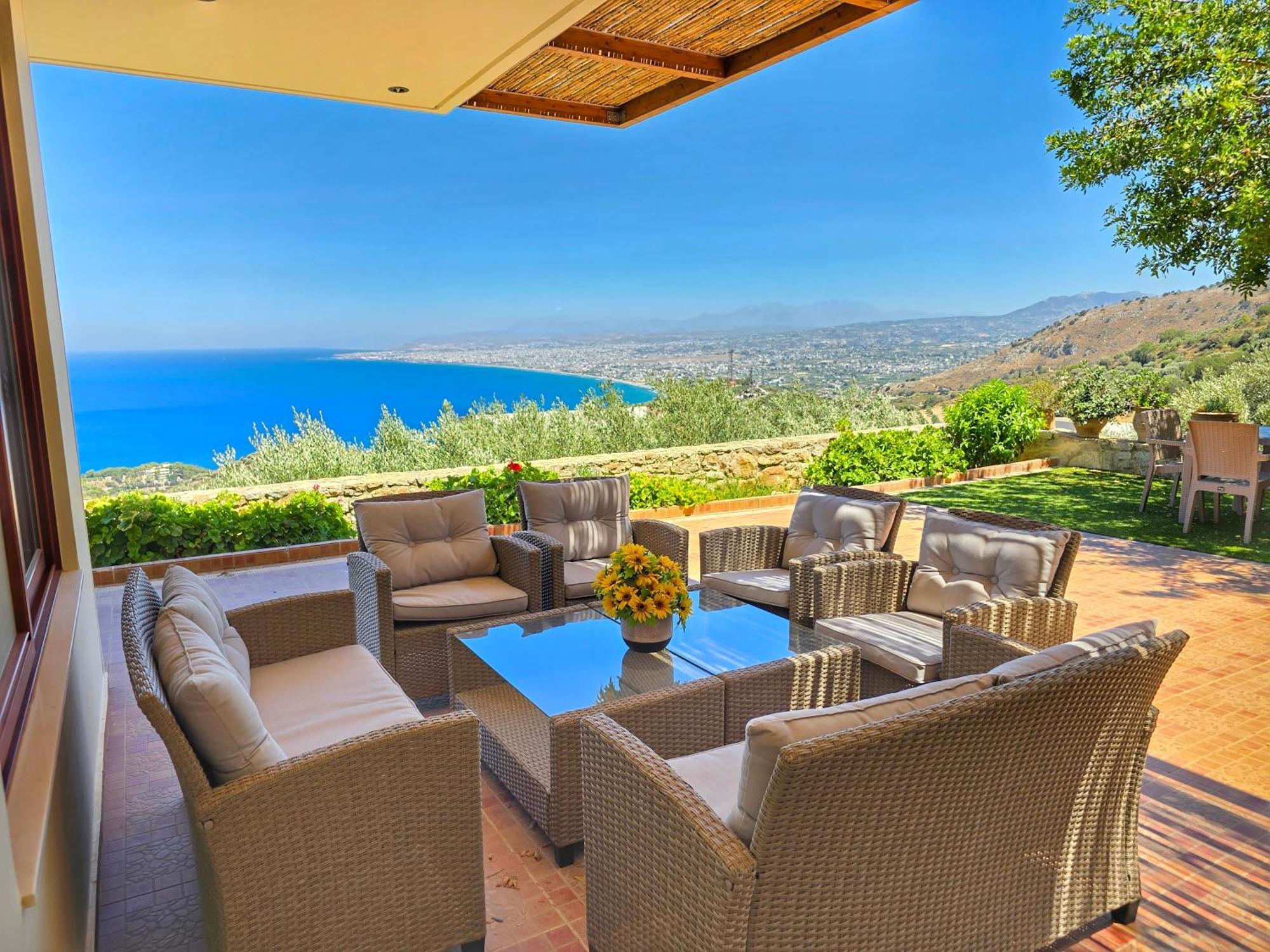 Villa Balcony, Cozy Villa With Amazing View Rodhiá Exteriör bild