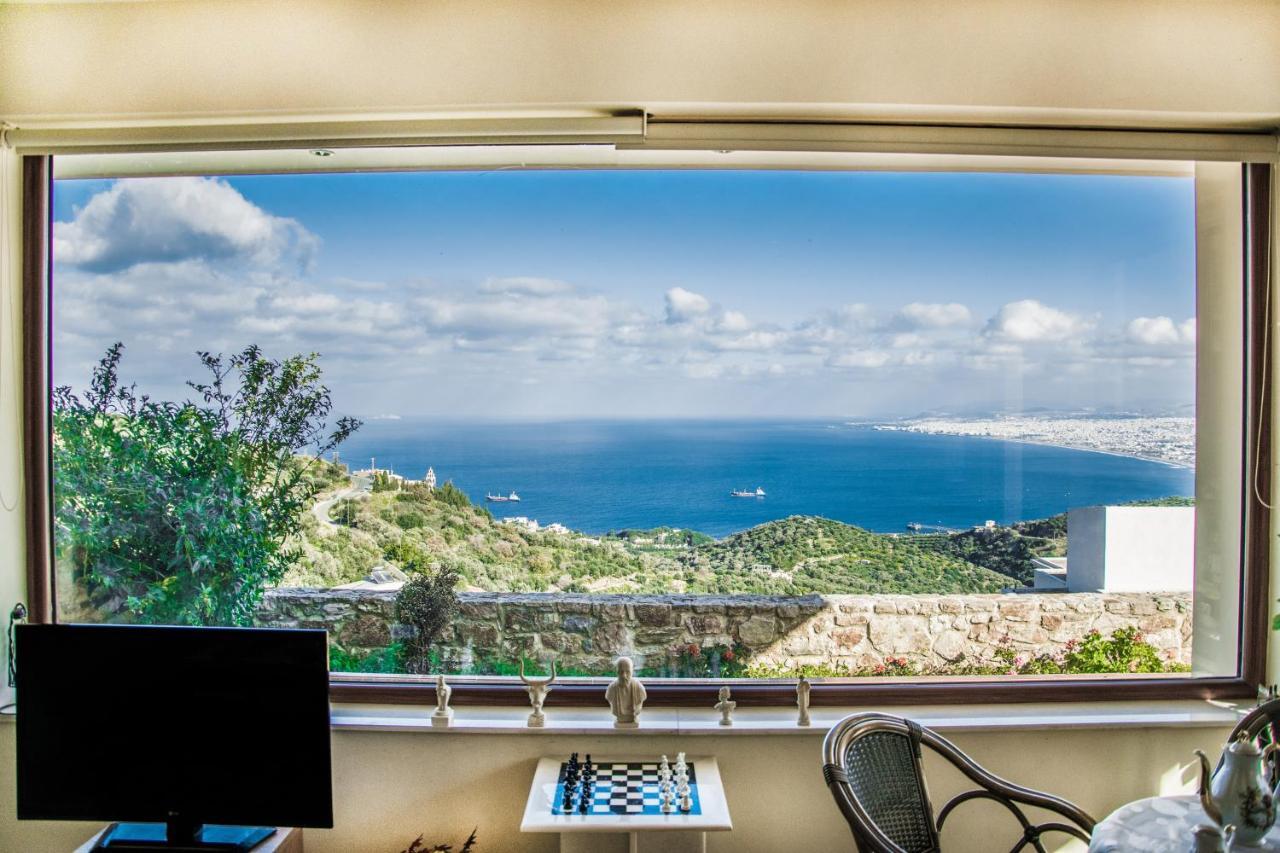 Villa Balcony, Cozy Villa With Amazing View Rodhiá Exteriör bild